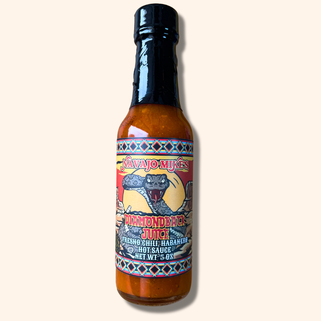 “Diamondback Juice” Fresno Chili, Habanero Hot Sauce