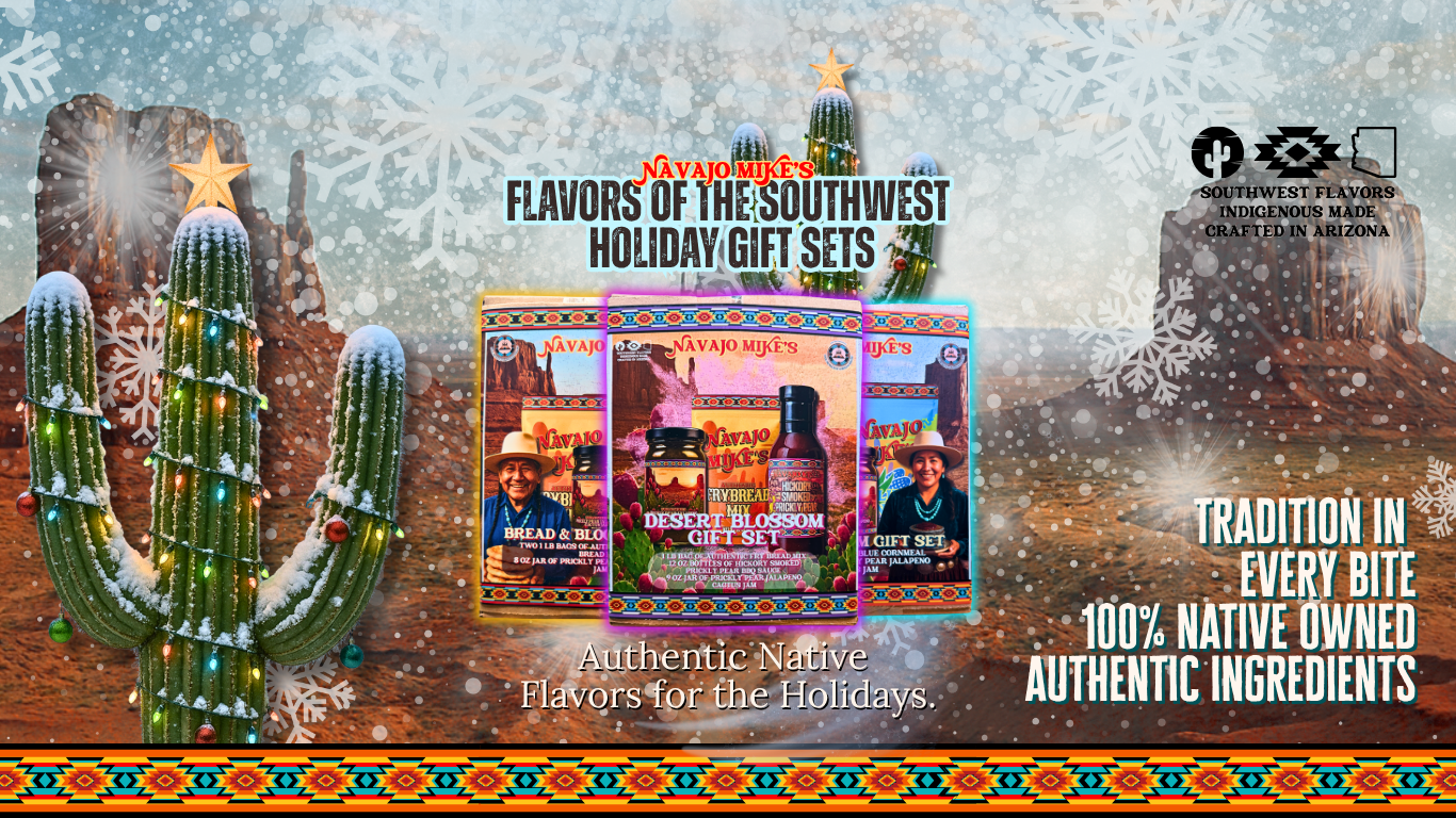 Promotional image of Southwest gift sets with cacti and desert scenery.