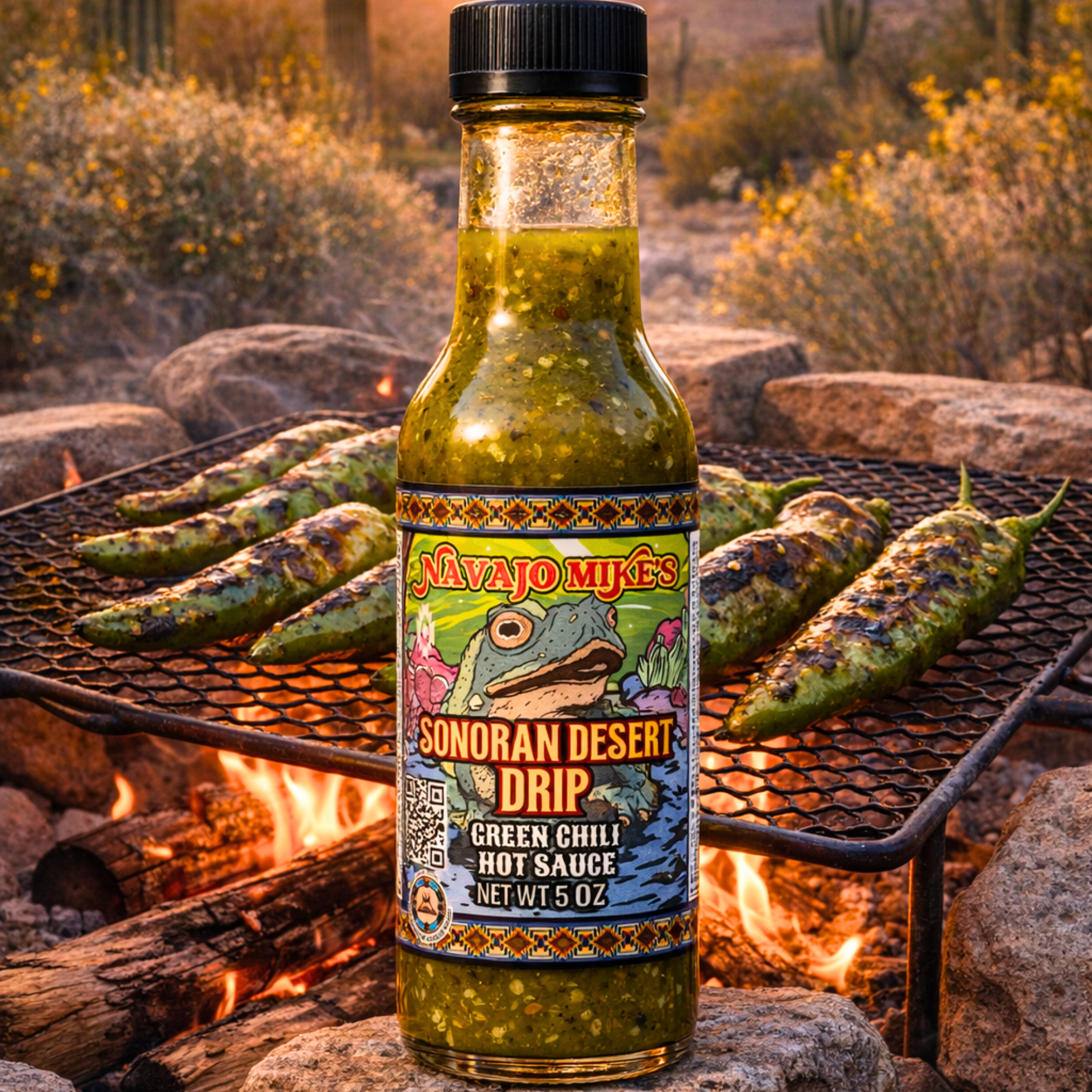 “Sonoran Desert Drip” Hatch Green Chili Hot Sauce