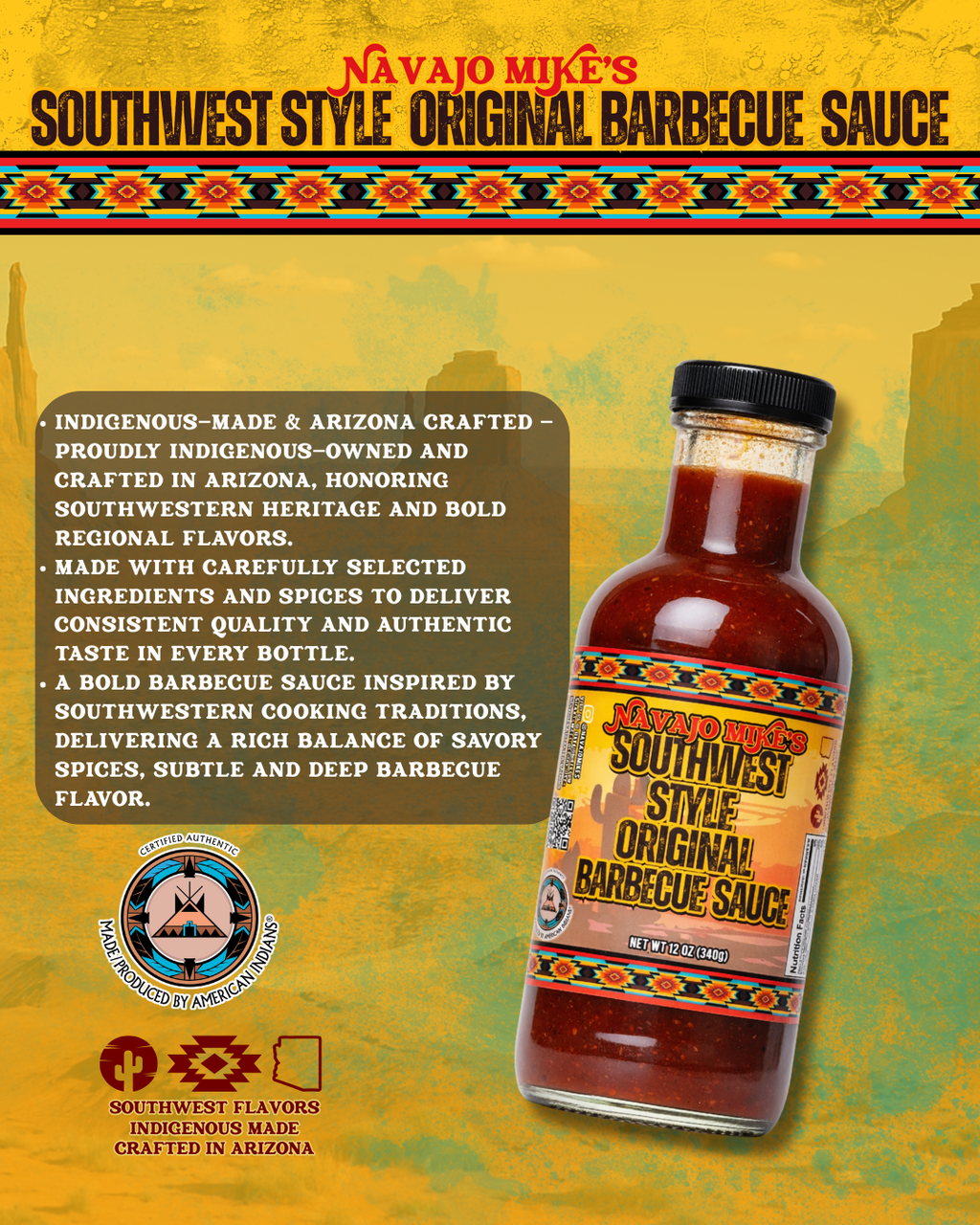 “Original” Southwest Style BBQ Sauce 14oz